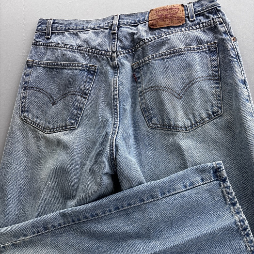 Levi's 505 Regular Fit Straight Leg Jeans 38x32 Medium Wash